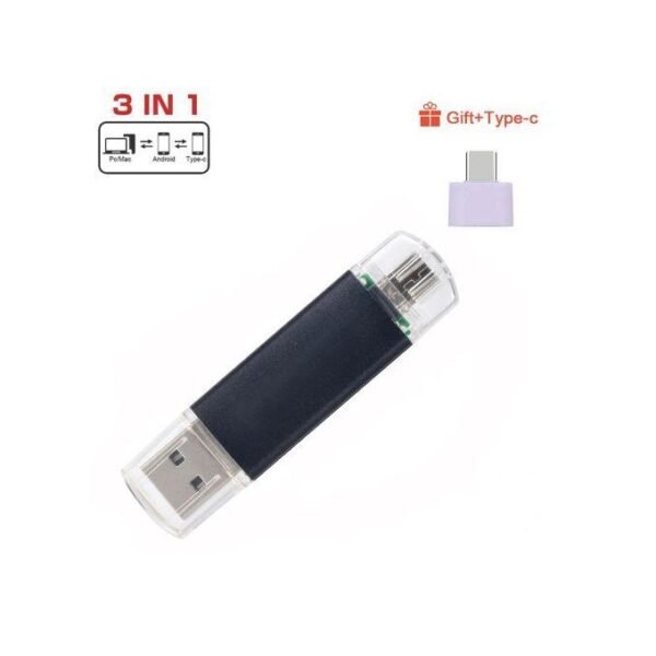 128GB Micro Android OTG Clé USB - - Noir