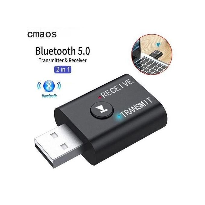 2 En 1 USB - Noir Adaptateur Bluetooth Sans Fil 5.0