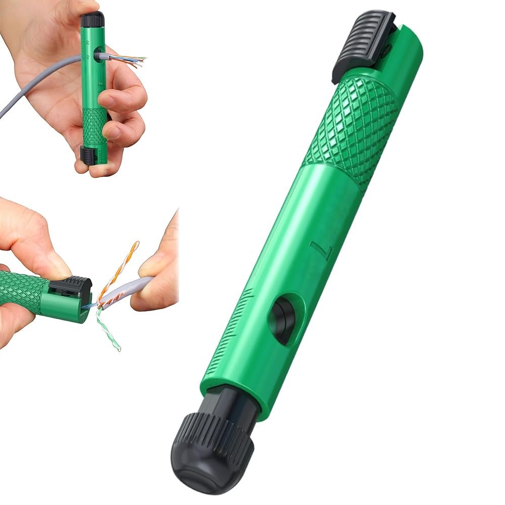 3 in 1 Network Cable Stripper & Organizer, Rotating Wire Straightener, Network Cable Untwist Tool Engineer Wire Straightener for CAT5/CAT6/CAT7 and IT Technicians & Electricians 3 in 1 Network Cable Stripper & Organizer, Rotating Wire Straightener, Network Cable Untwist Tool Engineer Wire Straightener for CAT5/CAT6/CAT7 and IT Technicians & Electricians