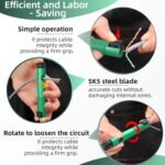 3 in 1 Network Cable Stripper & Organizer, Rotating Wire Straightener, Network Cable Untwist Tool Engineer Wire Straightener for CAT5/CAT6/CAT7 and IT Technicians & Electricians