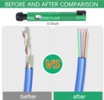 3 in 1 Network Cable Stripper & Organizer, Rotating Wire Straightener, Network Cable Untwist Tool Engineer Wire Straightener for CAT5/CAT6/CAT7 and IT Technicians & Electricians