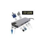 Adaptateur 8-en-1 Type-C Vers HDMI - Gris/Noir