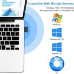 Adaptateur De Transmission Sans Fil Bluetooth 5.1 Pilote Gratuit USB-noir