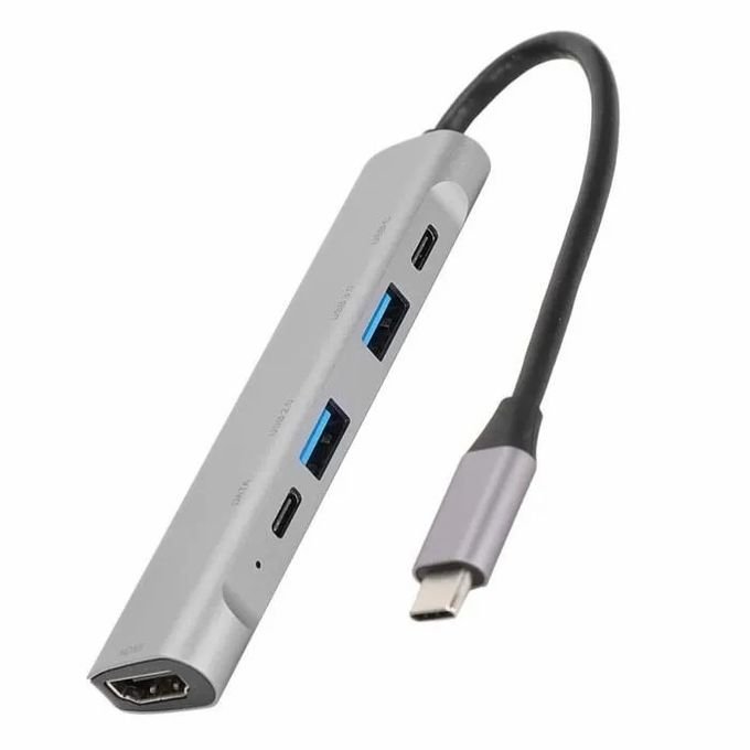 Adaptateur Hub 5-en-1 HDMI 4K,USB 3.0 DP