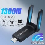 Adaptateur Wifi Usb 3.0 1300 Mbps Bluetooth 4.2 Double Bande