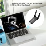 Adaptateur Wifi Usb 3.0 1300 Mbps Bluetooth 4.2 Double Bande
