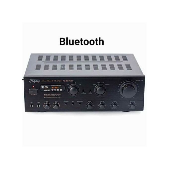 AMPLICATEUR AUDIO BLUETOOTH AVEC ENTREE USB 1000W -Noir