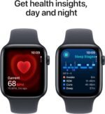 Apple Watch SE (2nd Gen) [GPS 44mm] Smartwatch with Midnight Aluminum Case with Midnight Sport Band M/L. Fitness & Sleep Tracker, Crash Detection, Heart Rate Monitor