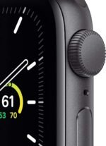 Apple Watch SE (GPS, 40mm) - Space Gray Aluminum Case with Black Sport Band (Renewed)