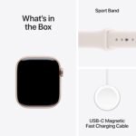 Apple Watch Series 11 [GPS 42mm] Smartwatch with Rose Gold Aluminum Case with Light Blush Sport Band - S/M. Sleep Score, Fitness Tracker, Health Monitoring, Always-On Display,...