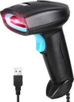 Barcode Scanner USB 1D Wired CCD Barcode Reader Supports Screen Scan Bar Code Scanners for Store, Supermarket, Warehouse-U1