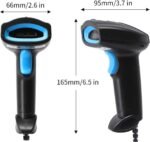 Barcode Scanner USB 1D Wired CCD Barcode Reader Supports Screen Scan Bar Code Scanners for Store, Supermarket, Warehouse-U1