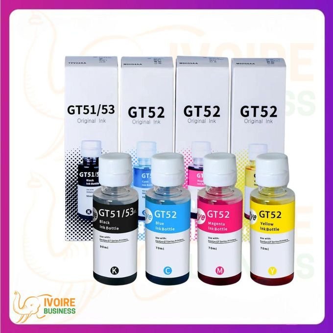 Bouteille D'encre Compatible HP Série GT51-GT52-GT53