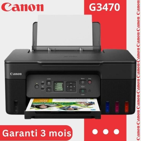 Canon Imprimante à Réservoir G3470 - Wifi - 3 En 1 Garanti 3 Mois