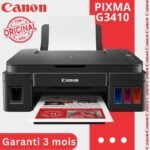 Canon IMPRIMANTE JET D'ENCRE PIXMA G3410 Paquet - WiFi - 7000 PAGES En Noir Et 6000 PAGES En COULEUR Noir