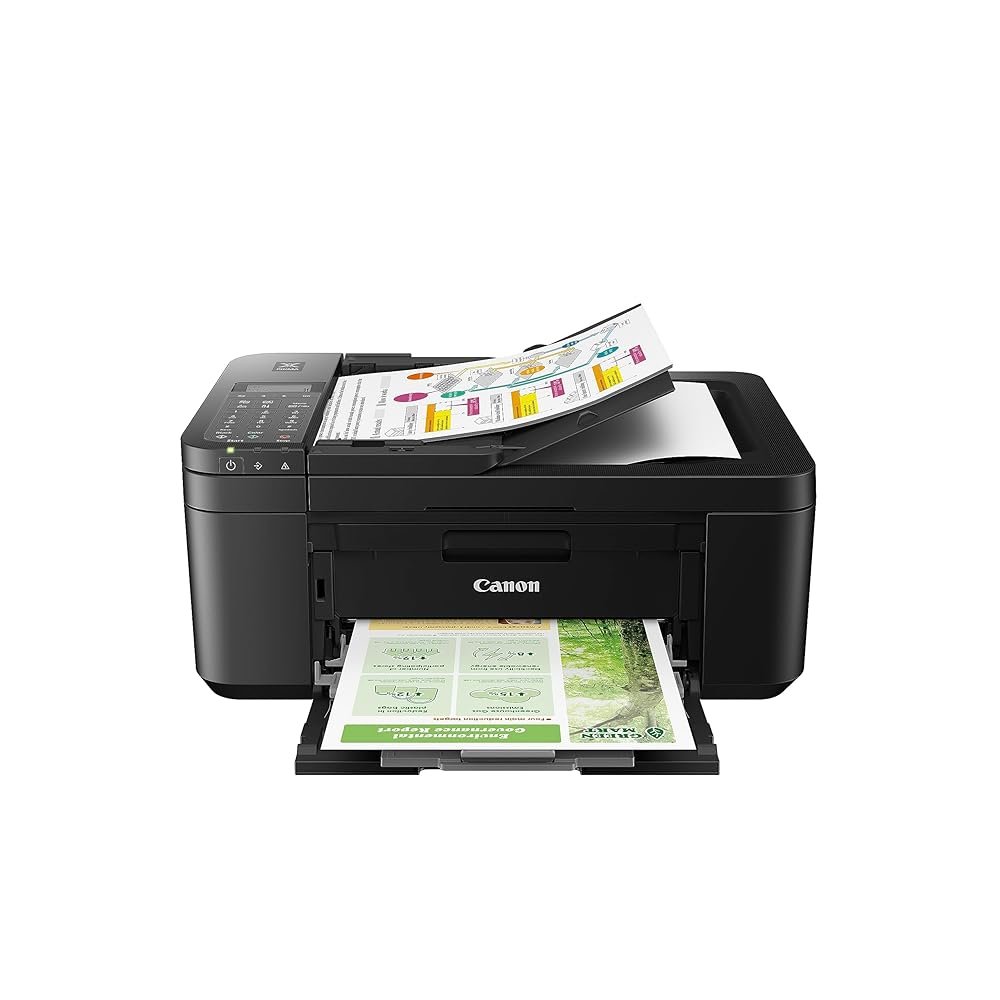 Canon PIXMA TR4720 All-in-One Wireless Printer, Home Use with Auto Document Feeder, Mobile Printing and Built-in Fax, Black Canon PIXMA TR4720 All-in-One Wireless Printer, Home Use with Auto Document Feeder, Mobile Printing and Built-in Fax, Black
