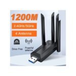 Carte Réseau Sans Fil Haute Vitesse 1200Mbps, Adaptateur WiFi 2.4G/5G, émetteur De Signal Réseau