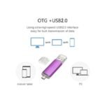 Clé USB 3-en-1 Rotative 128G - Violet