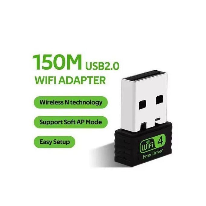 Clé Wifi - Adaptateur Usb Nano 150 Mbps - Noir