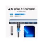 Concentrateur USB 3.0 7 En 1, Répartiteur De Type-C2.0, Adaptateur, Station D'accueil à Double Tête