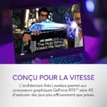 DELL Alienware m16 R2 PC Portable Gaming 16" Écran QHD+ 240 Hz, Intel Core Ultra 7 Series1, 16 Go RAM, 1 To SSD, NVIDIA GeForce RTX 4060, Windows 11 Home, Clavier AZERTY AlienFX...