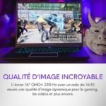 DELL Alienware m16 R2 PC Portable Gaming 16" Écran QHD+ 240 Hz, Intel Core Ultra 7 Series1, 16 Go RAM, 1 To SSD, NVIDIA GeForce RTX 4060, Windows 11 Home, Clavier AZERTY AlienFX...