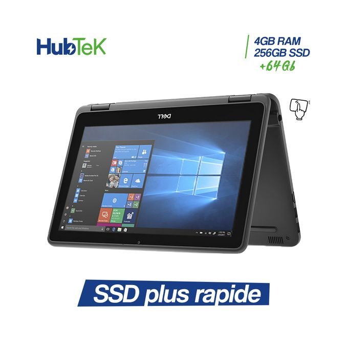 DELL Mini Latitude 3189 X360 - Dual Core - 4GB RAM - 256GB SSD - Écran 11 Pouces Tactile - Windows 10