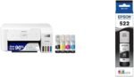 Epson EcoTank ET-2800 Wireless Color All-in-One Cartridge-Free Supertank Printer with Scan and Copy â€“ The Ideal Basic Home Printer - Black, Medium