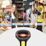 Eyoyo EYH2 Handheld USB 2D Barcode Scanner, Wired Automatic QR Code Scanner PDF417 Data Matrix Bar Code Reader with Long USB Cable for POS Mobile Payment, Convenience Store,...