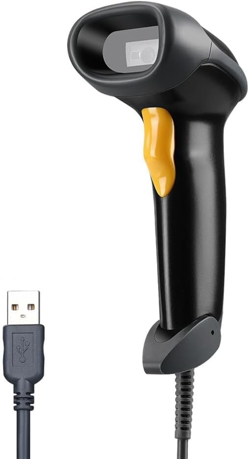 Eyoyo EYH2 Handheld USB 2D Barcode Scanner, Wired Automatic QR Code Scanner PDF417 Data Matrix Bar Code Reader with Long USB Cable for POS Mobile Payment, Convenience Store,...