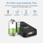 Eyoyo Mini 1D Bluetooth Barcode Scanner, 3-in-1 Bluetooth & USB Wired & 2.4G Wireless Barcode Reader Portable Bar Code Scanning Work with Windows, Android, iOS, Tablets or...