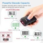 Eyoyo Mini 1D Bluetooth Barcode Scanner, 3-in-1 Bluetooth & USB Wired & 2.4G Wireless Barcode Reader Portable Bar Code Scanning Work with Windows, Android, iOS, Tablets or...