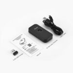 Eyoyo Mini 1D Bluetooth Barcode Scanner, 3-in-1 Bluetooth & USB Wired & 2.4G Wireless Barcode Reader Portable Bar Code Scanning Work with Windows, Android, iOS, Tablets or...