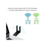 GALUIN Adaptateur Wifi Usb 3.0 1300Mbps Bluetooth 4.2 Dual Band