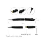 GUEETON 128 Go Clé USB OTG Stylo à bille NOIR avec 4 recharges de rechange
