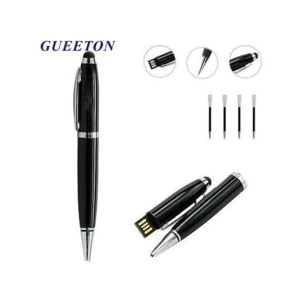 GUEETON 128 Go Clé USB OTG Stylo à bille NOIR avec 4 recharges de rechange