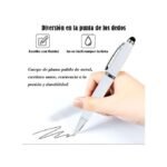 GUEETON Stylo à bille avec clé USB OTG de 128 Go, blanc, avec 4 recharges d'encre de rechange