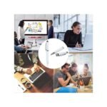 GUEETON Stylo à bille avec clé USB OTG de 128 Go, blanc, avec 4 recharges d'encre de rechange