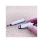 GUEETON Stylo à bille avec clé USB OTG de 128 Go, blanc, avec 4 recharges d'encre de rechange