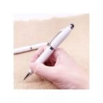 GUEETON Stylo à bille avec clé USB OTG de 128 Go, blanc, avec 4 recharges d'encre de rechange