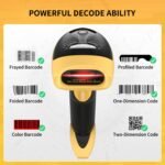 Handheld USB 1D 2D Barcode Scanner Reader for Computers, NetumScan Handheld Wired Automatic QR Bar Code Scanners for Mobile Payment, Store, Supermarket, Warehouse