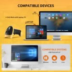 Handheld USB 1D 2D Barcode Scanner Reader for Computers, NetumScan Handheld Wired Automatic QR Bar Code Scanners for Mobile Payment, Store, Supermarket, Warehouse