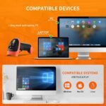 Handheld USB 1D 2D Barcode Scanner Reader for Computers, NetumScan Handheld Wired Automatic QR Bar Code Scanners for Mobile Payment, Store, Supermarket, Warehouse