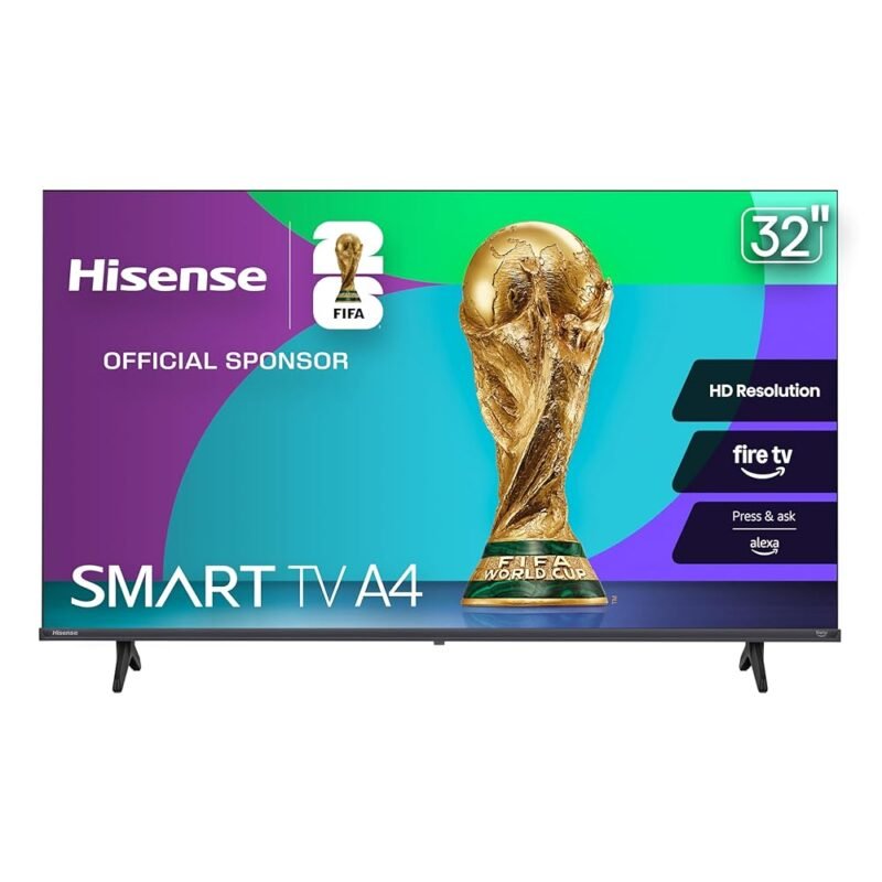 Hisense 32-Inch Class A4 Series HD Smart Fire TV (32A4HNF) - Full Array LED, HDR10, DTS Virtual: X, Slim Bezel Design, Alexa Built-in