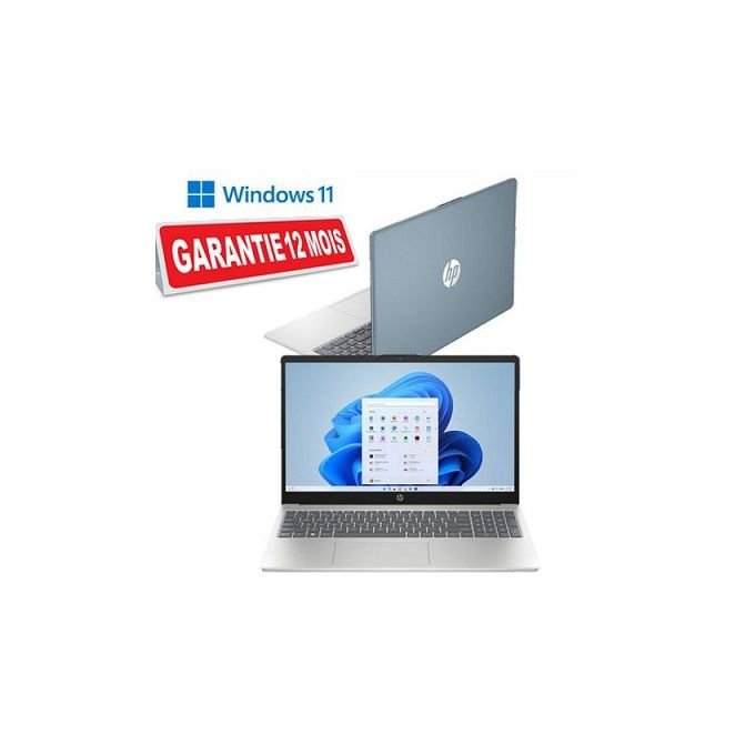 Hp 15FD-0295NK - WINDOWS 11 - 15.6" - 256 GO SSD - 4 Go RAM - Dual Core - Gris - GARANTIE 12 MOIS