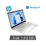 Hp DUAL CORE 15S-FQ N4120-4GO RAM / 512G GB SSD-ERAN 15'' - WINDOWS 11 - COULEUR ARGENTE