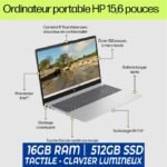 Hp Notebook 15-fd00 - Intel Core i5-1334U - 16GB RAM - 512GB SSD - Écran 15 pouces Tactile - Clavier lumineux - Windows 11 - Garantie 12 mois