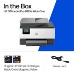 HP OfficeJet Pro 9125e Wireless All-in-One Color Inkjet Printer, Print, scan, copy, fax, ADF, Duplex printing best-for-office, 3 month Instant Ink trial included, AI-enabled...