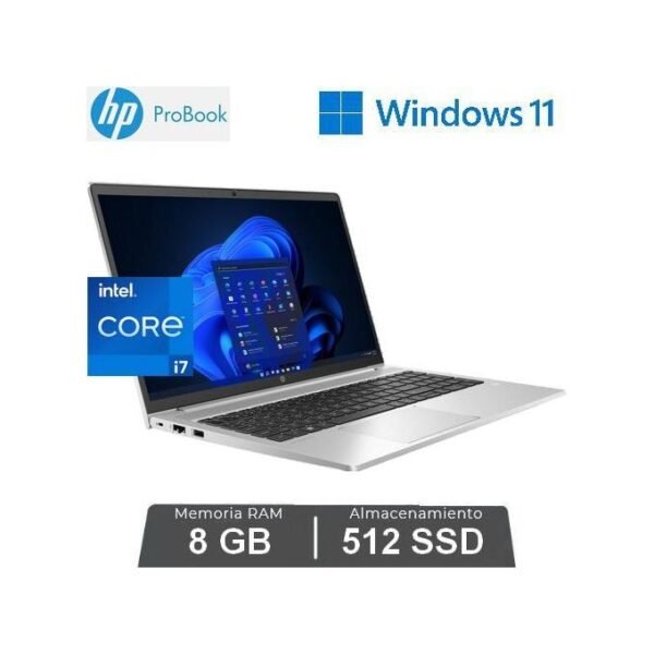 Hp PROBOOK 450 G10 INTEL CORE I7 - ECRAN 15.6" - 8 GB RAM / 512 GB SSD - WINDOWS 11 - GARANTIE 1 AN