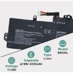 Hp SS03XL Batterie Compatible HP EliteBook 840 G5 G6,EliteBook 730 735 740 745 830 846 G5 EliteBook 735 745 830 G6 ZBook 14U G5 G6 HSN-I13C-4 932823-421 933321-852 933321-855...